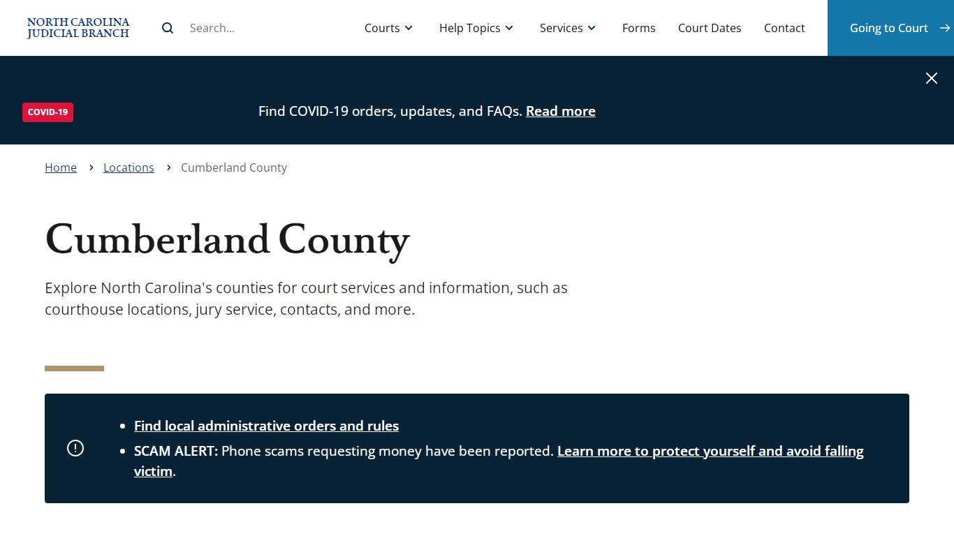 Cumberland County | North Carolina Judicial Branch - NCcourts